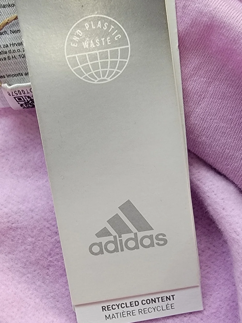 adidas Men's Lilac Hoodie with Black Logo